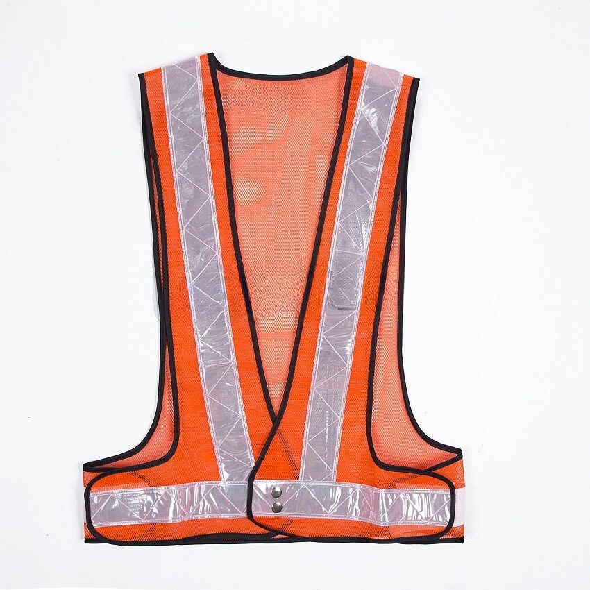 Safety Vest V-netting Orange C/w White Reflector