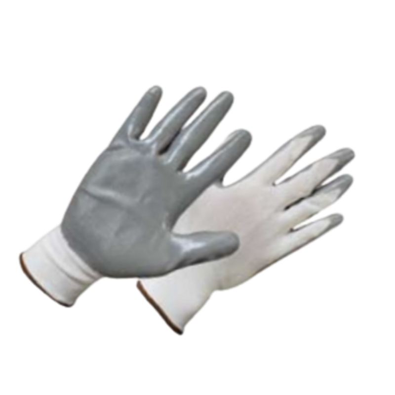 Nitrile Smooth Flexigrip Polyester Glove 8#