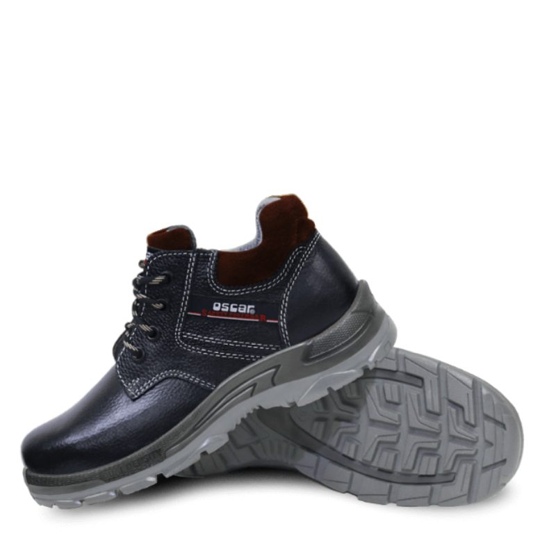 Oscar ” Super-Tec R” 202 Black Mid Cut Safety Shoe - Image 2