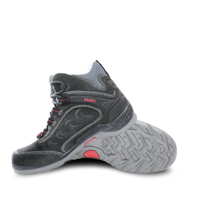 Oscar “Explorer” 128 Grey Metal Free Mid Cut Safety Shoe - Image 3