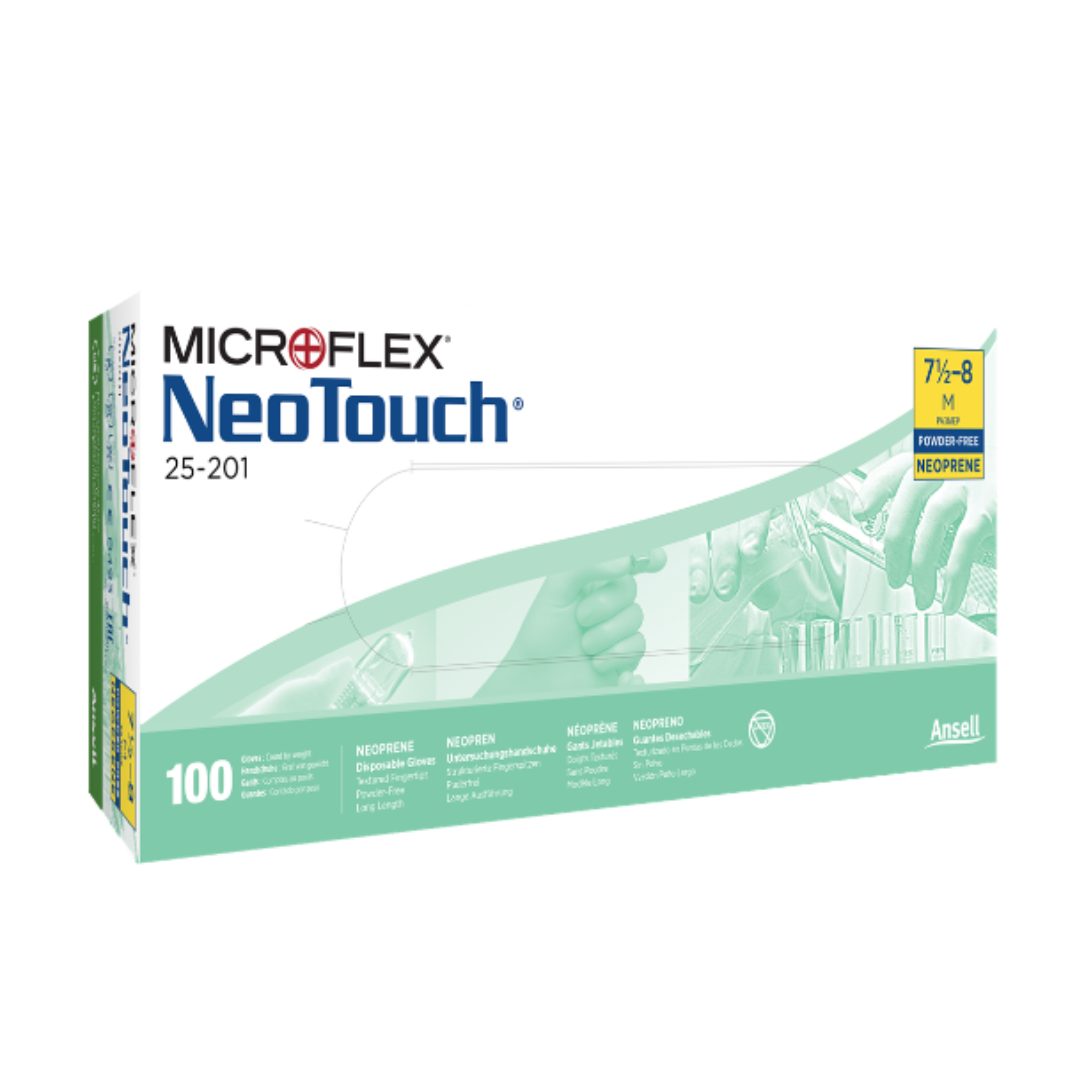 Ansell ® NeoTouch™ 25-201 Disposable Neoprene Glove (Box of 100) - Image 3